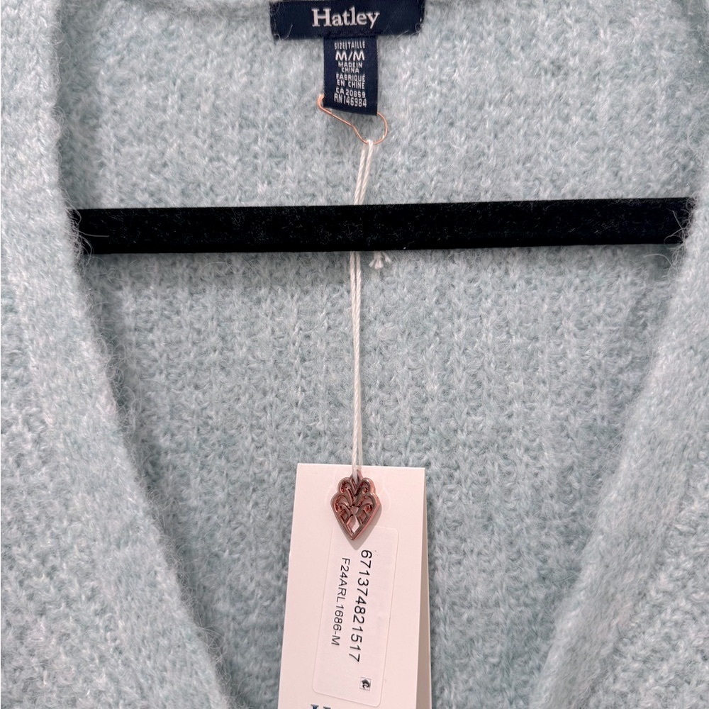 Hatley NWT Cross Over Sweater in Arctic Blue - Picture 4 of 7